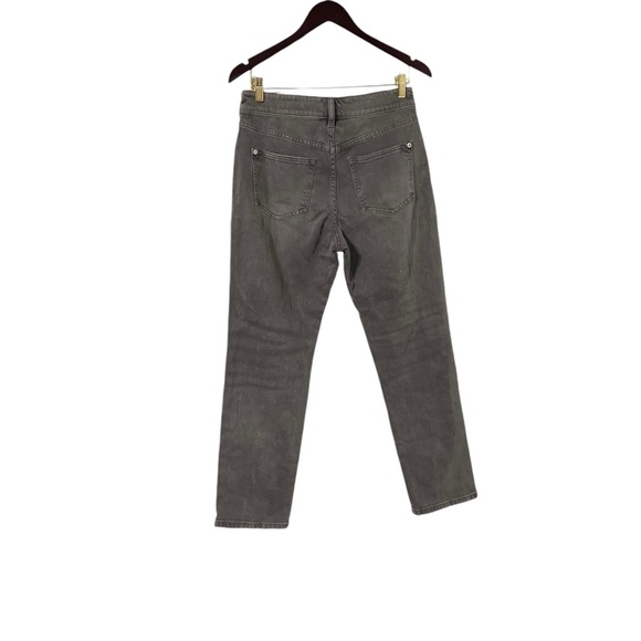 ANTHROPOLOGIE Pilcro & The Letterpress Boyfriend Gray High Rise Distressed Jeans - Picture 2 of 6